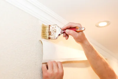 Pose de papier peint à Vougeot — revêtements muraux et toiles de verre